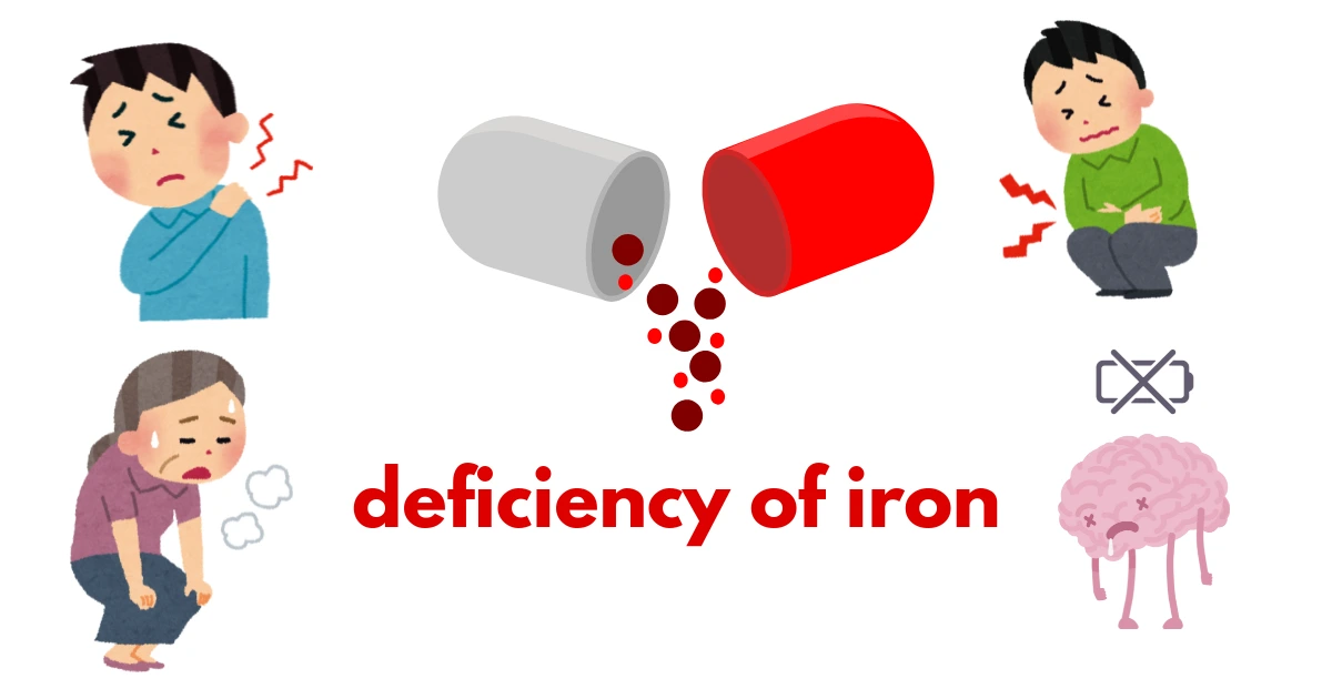 Iron deficiency signs in teenage girls